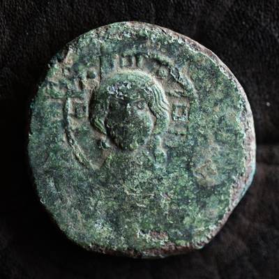 【良泉】【2025年最后一场】12月18日晚19.30点开拍！188组【直播场】西方古代钱币、丝路杂项、印章！ - 10.92克，公元1028-1034年【拜占庭】罗曼努斯三世，B类无名富力大铜币