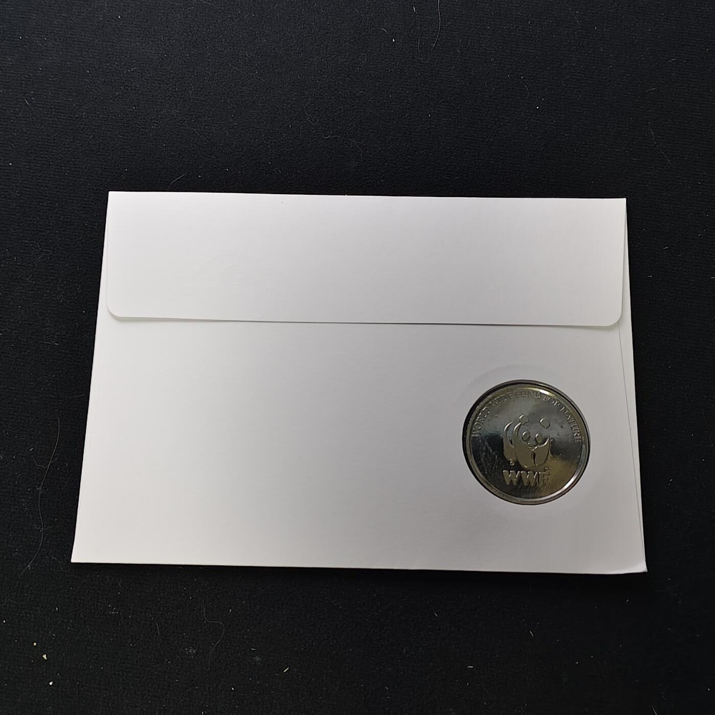 【全场包邮】纯粹捡漏拍482场（免费代拍第19场）-币封+套装+富兰克林（注意佣金） 【邮章封】WWF世界自然基金会极度濒危阿岛信天翁邮章封