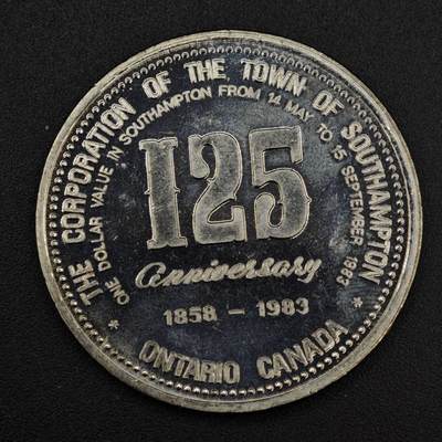 【淘币小摊】实时拍第八百一十四拍   散币场   满百包邮可预留二周 每周一统一发货   - 加拿大1983年一元旅游代币