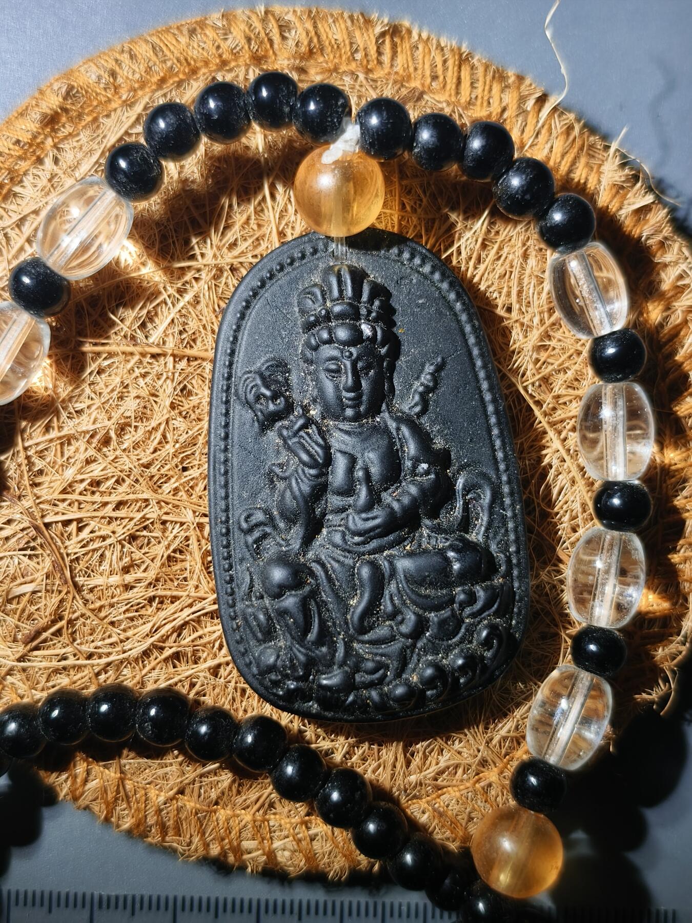 90期回流戒指饰品杂件纪念章丝路钱币专场 黑耀石