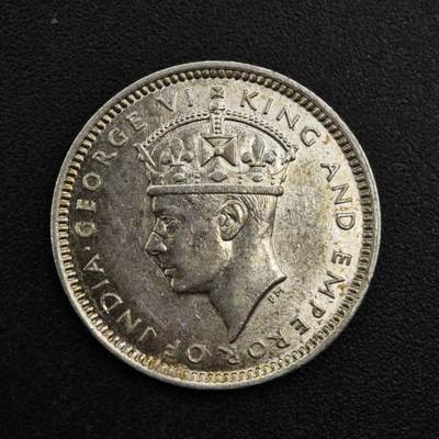 【淘币小摊】实时拍第八百一十五拍   银币套币场   满百包邮可预留二周 每周一统一发货   - 马来亚1939年乔治六世10分银币