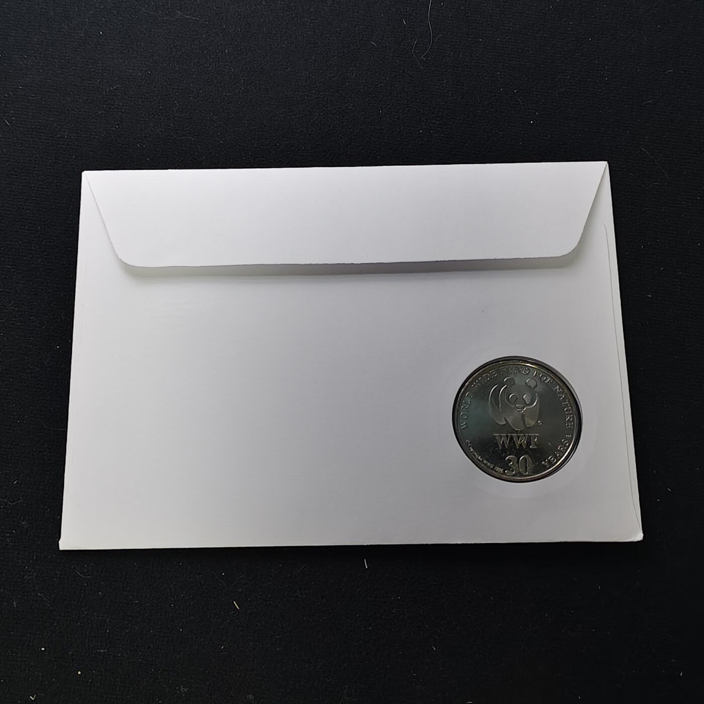 【全场包邮】纯粹捡漏拍482场（免费代拍第19场）-币封+套装+富兰克林（注意佣金） 【邮章封】WWF世界自然基金会1986年30周年‌蓝鲸纪念邮章封