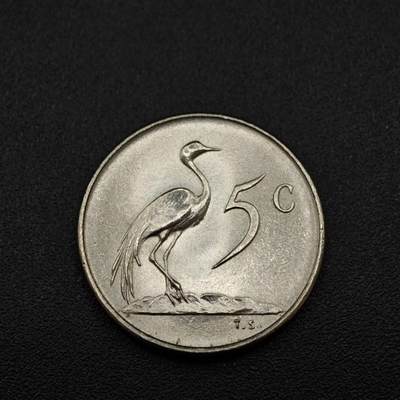 【淘币小摊】实时拍第八百一十四拍   散币场   满百包邮可预留二周 每周一统一发货   - 南非1968年5分镍币