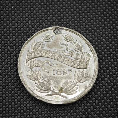 【淘币小摊】限时拍第八百一十六拍  纪念章场  满百包邮可预留两周  周一统一发货  -  英国1897年维多利亚登基60周年纪念章直径33mm