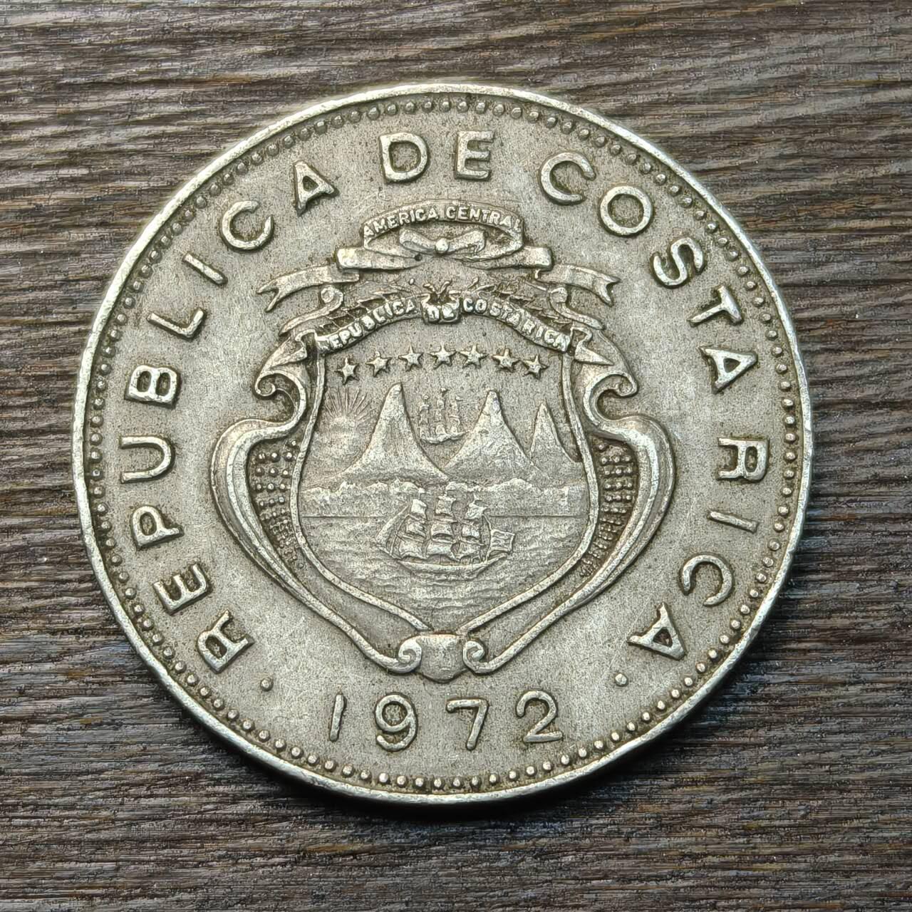 【铜匠收藏】★第134场★散币场，无佣金，30包邮。不满30元，支付5元运费。《接受代拍 代送NGC评级》 哥斯达黎加 1972年 50分