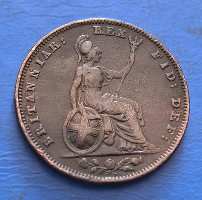 外国优质老铜币银币，周六九点倒数截拍，满百包邮，可寄存半年，喜欢朋友微信扫描二维码可直接参拍 - 英国1834年法新