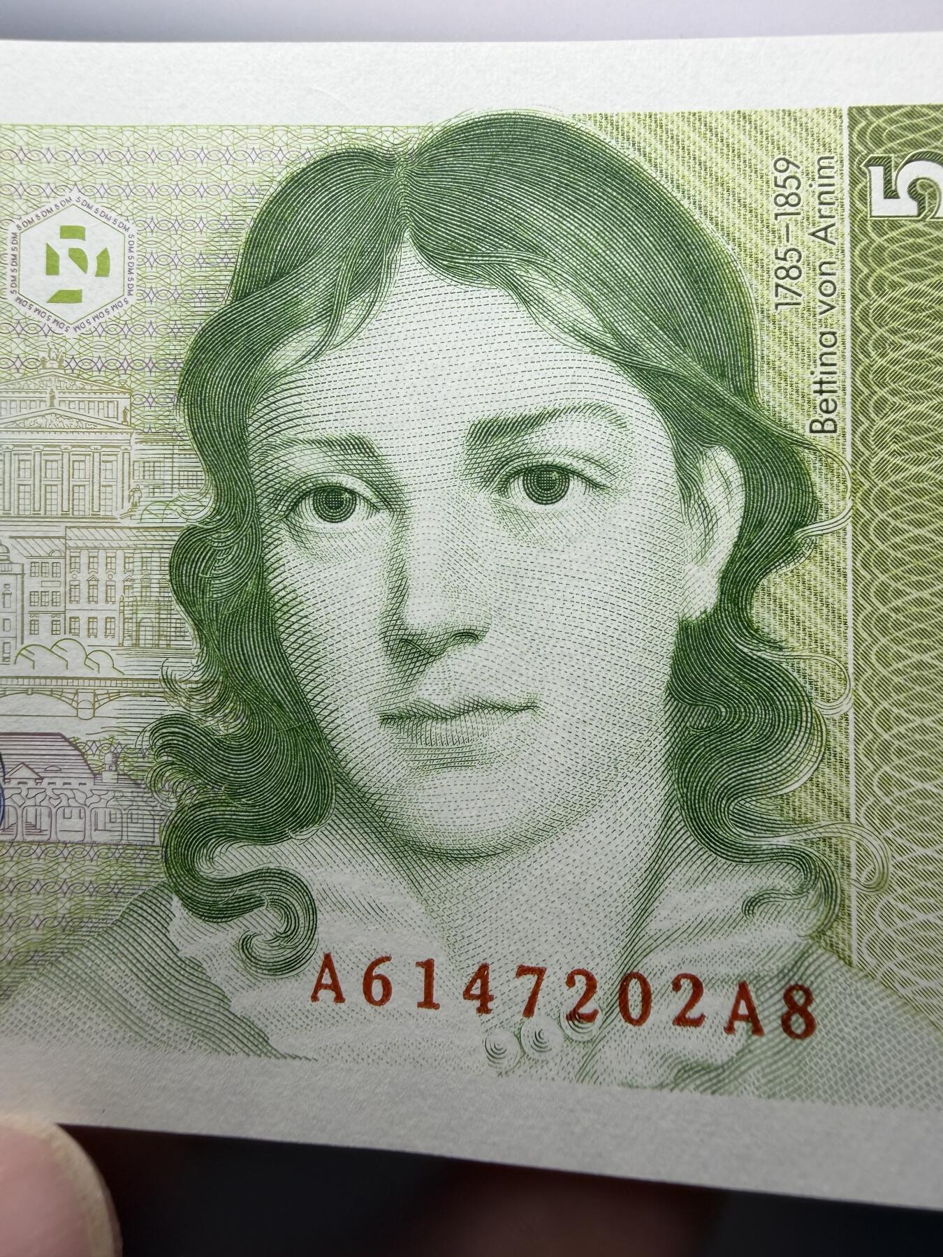 2025年集古藏今外币拍卖第十期-第10场—（总第290拍-纸币专场），本期拍完结算一次，发货时间2-3天，休息几天后继续新的一期拍卖。 全新1991年德国5马克