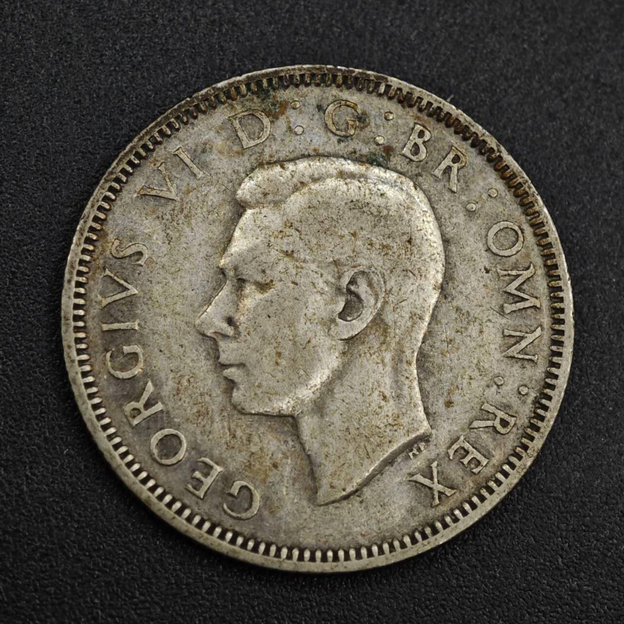 【淘币小摊】实时拍第八百一十四拍   散币场   满百包邮可预留二周 每周一统一发货   英国1937年乔治六世一先令银币