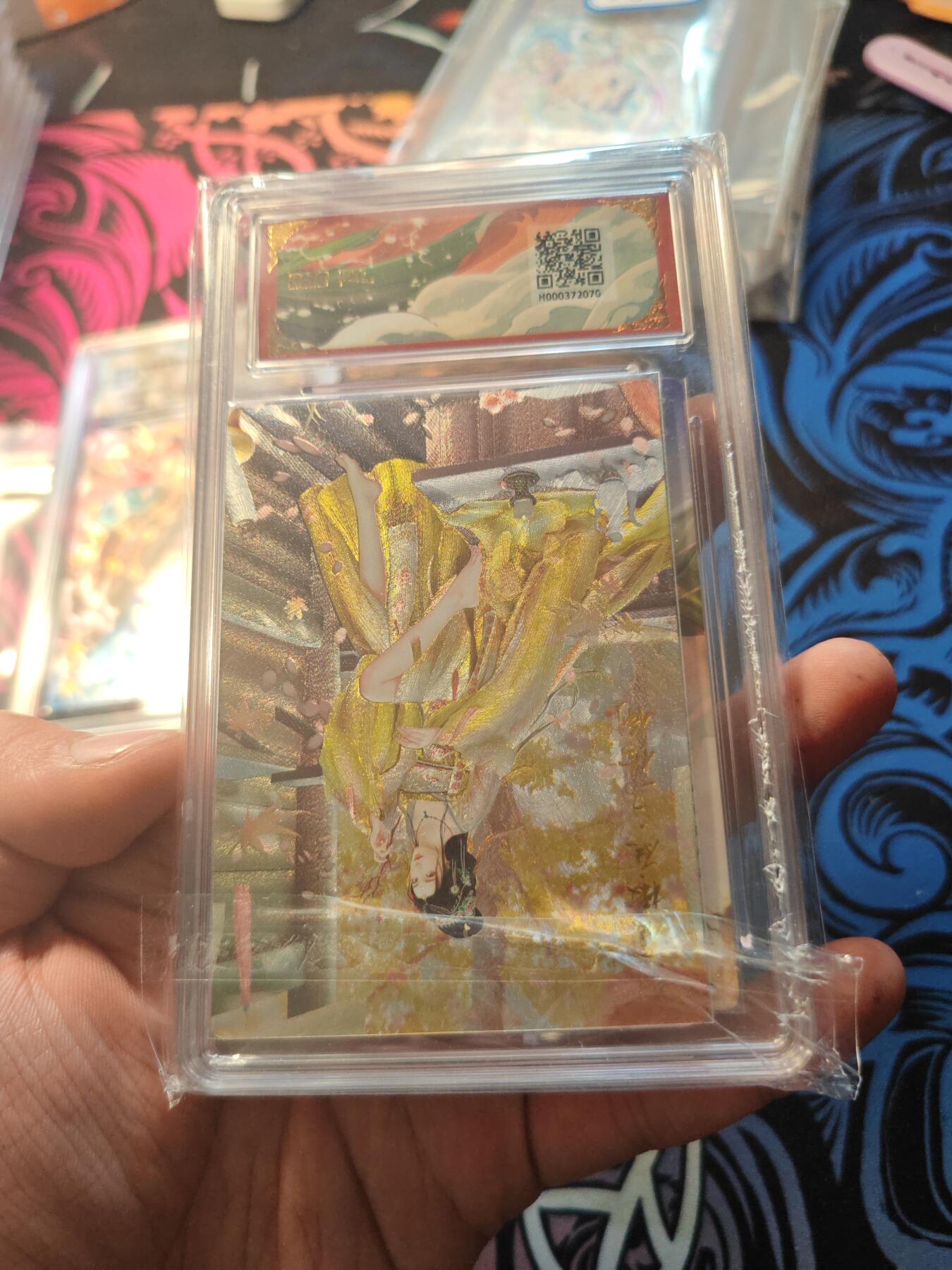 卡牌实验室开始第五次实验 【杆子】【折光粗闪】黄盖  GEM MT+（有赠品）