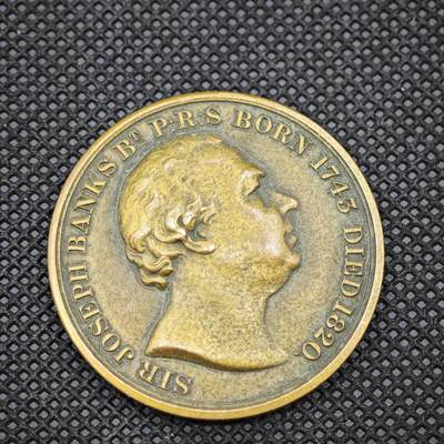 【淘币小摊】限时拍第八百一十六拍  纪念章场  满百包邮可预留两周  周一统一发货  -  约瑟夫·班克斯爵士植物园纪念章直径38mm