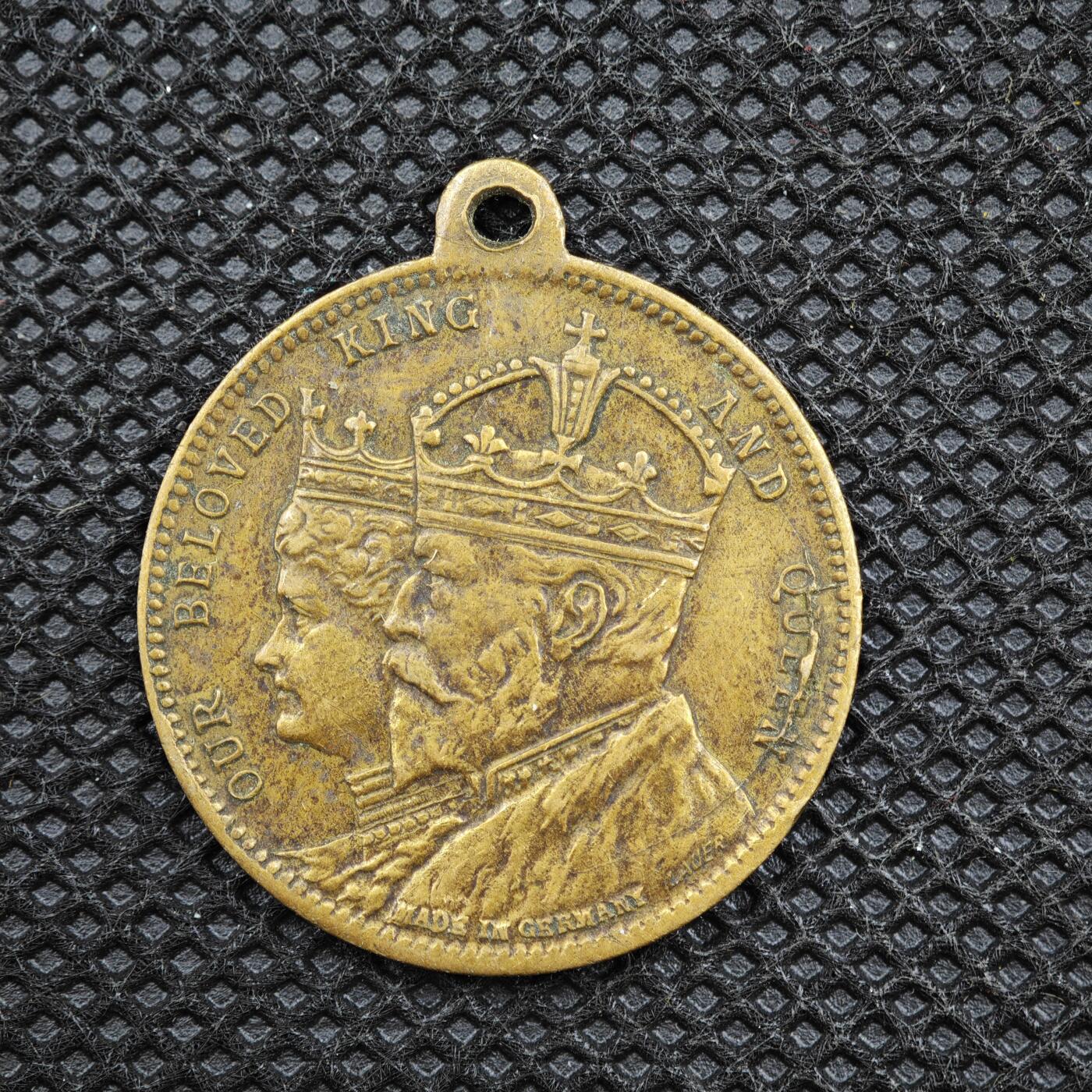 【淘币小摊】限时拍第八百一十六拍  纪念章场  满百包邮可预留两周  周一统一发货   英国1902年爱德华七世加冕纪念章直径24mm