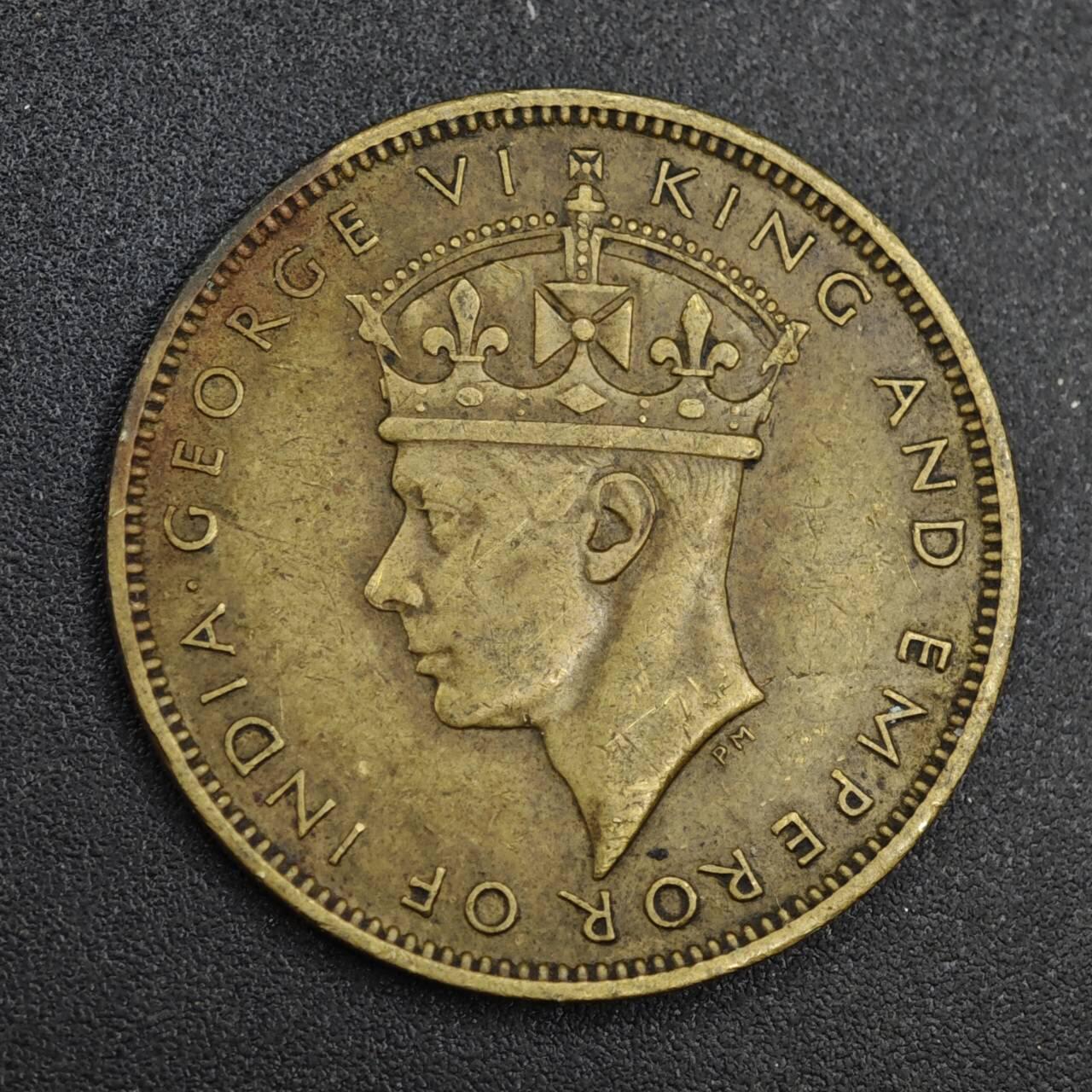 【淘币小摊】实时拍第八百一十四拍   散币场   满百包邮可预留二周 每周一统一发货   牙买加1938年乔治六世一便士铜币