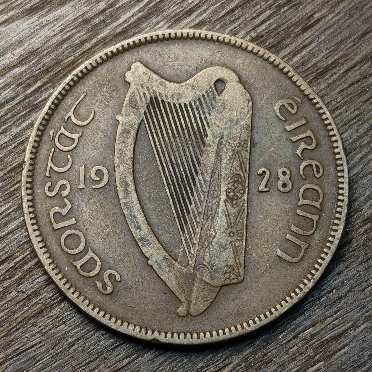 【铜匠收藏】★第134场★散币场，无佣金，30包邮。不满30元，支付5元运费。《接受代拍 代送NGC评级》 爱尔兰 1928年 1便士 铜币
