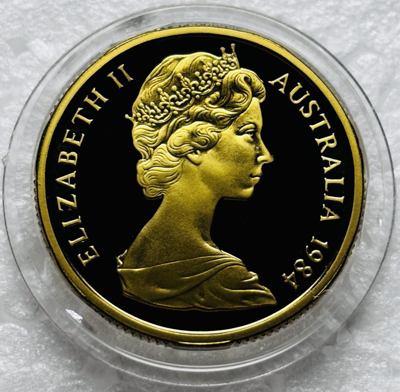 文馨钱币收藏第 284 场，【 长期接收代拍品】老藏家拍品南朝鲜李承晚时期货币，泰国大型纪念币，土耳其各时期及各国套币场 原盒 全新未流通带证书 1984 年澳大利亚一元精制币