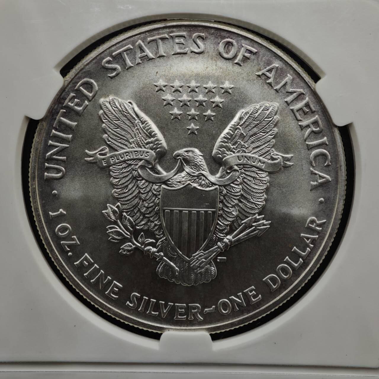 【淘币小摊】实时拍第八百一十五拍   银币套币场   满百包邮可预留二周 每周一统一发货   美国2003年行走鹰洋一盎司银币999银 银价401