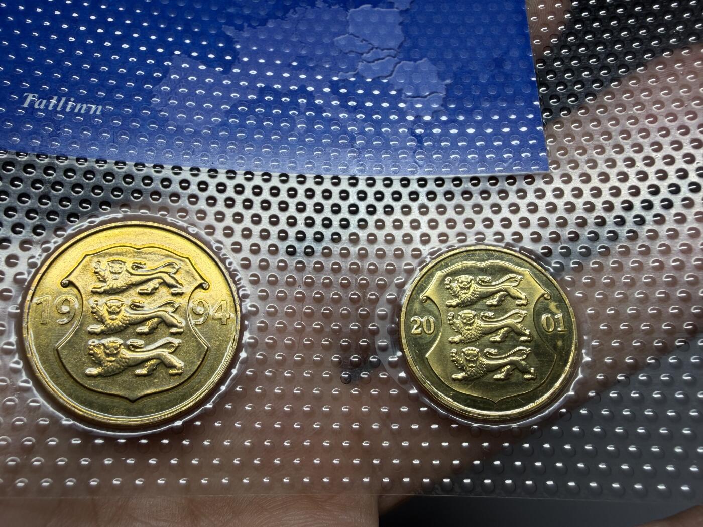 2025年集古藏今外币拍卖第十期-第10场—（总第290拍-纸币专场），本期拍完结算一次，发货时间2-3天，休息几天后继续新的一期拍卖。 1994-2003年爱沙尼亚套币一套