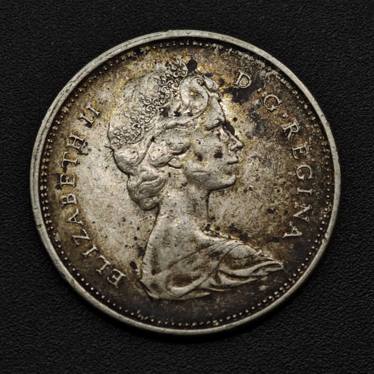 【淘币小摊】实时拍第八百一十五拍   银币套币场   满百包邮可预留二周 每周一统一发货   加拿大1966年25分银币