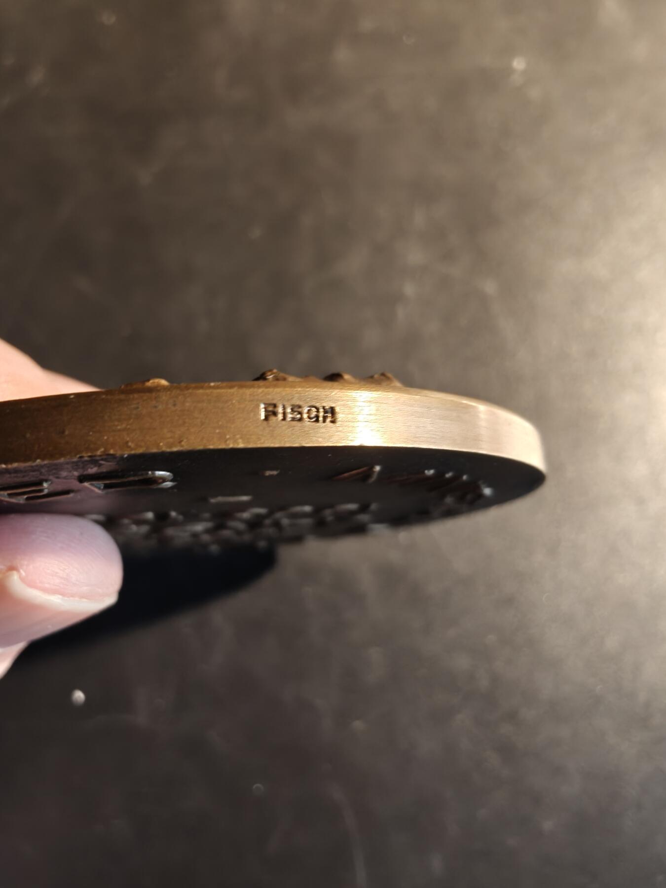 老王徽章第167期 比利时国务大臣阿尔贝·爱德华·扬森（1883-1966）大铜章     直径64mm.    重量120g