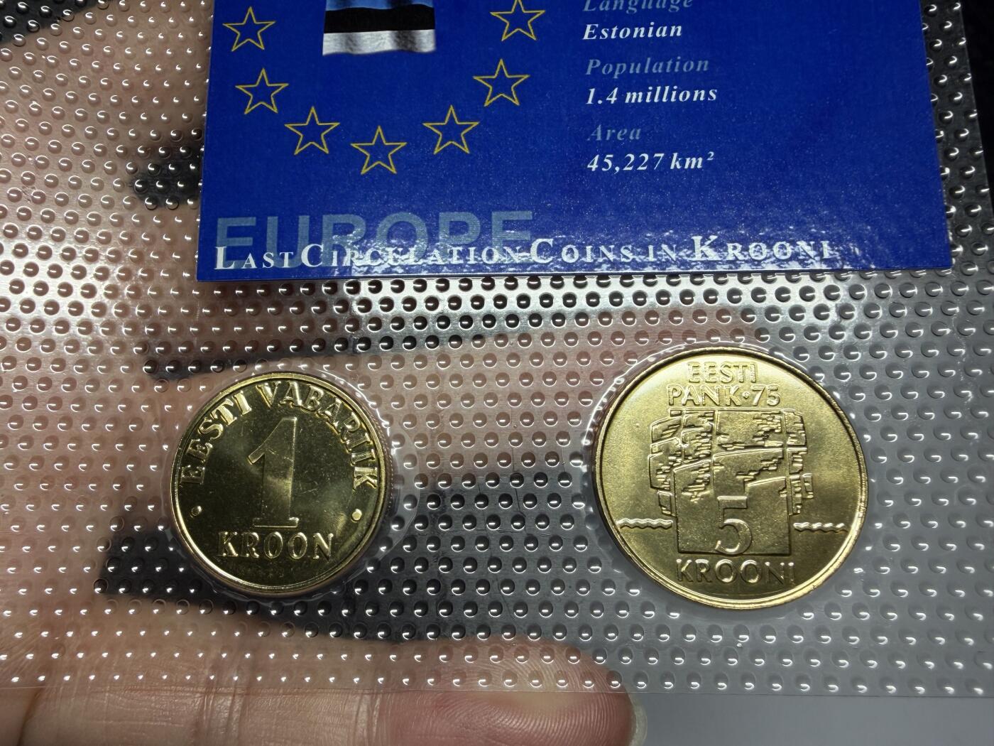 2025年集古藏今外币拍卖第十期-第10场—（总第290拍-纸币专场），本期拍完结算一次，发货时间2-3天，休息几天后继续新的一期拍卖。 1994-2003年爱沙尼亚套币一套