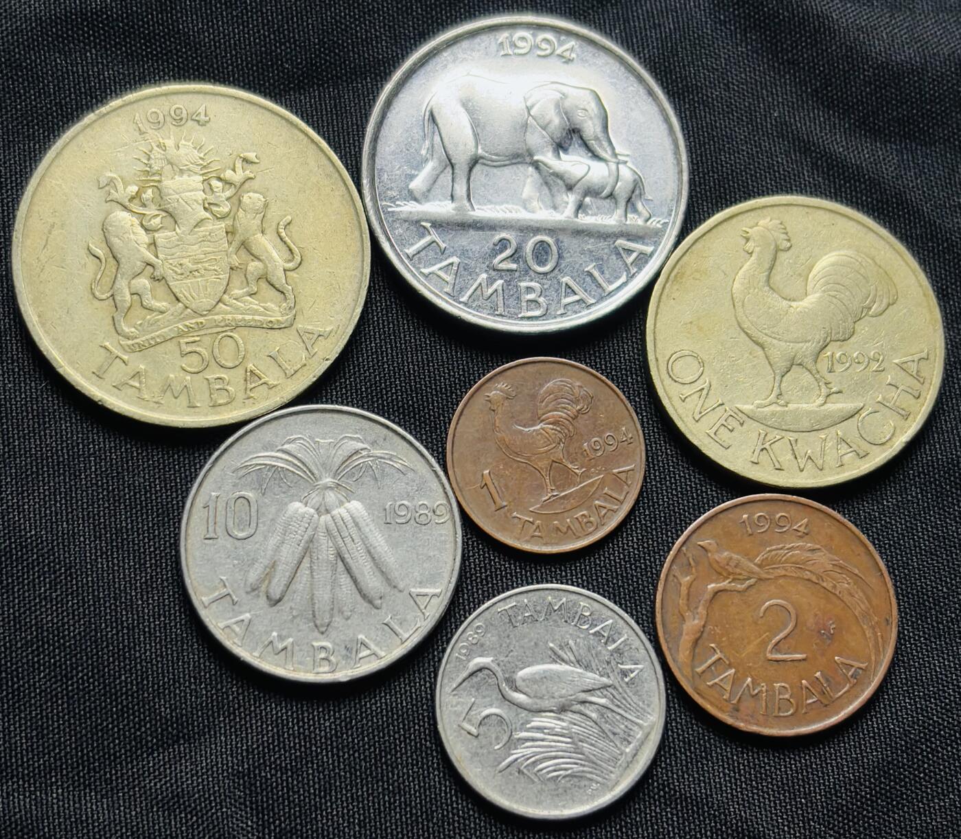 文馨钱币收藏第 284 场，【 长期接收代拍品】老藏家拍品南朝鲜李承晚时期货币，泰国大型纪念币，土耳其各时期及各国套币场 好品马拉维 7 枚套