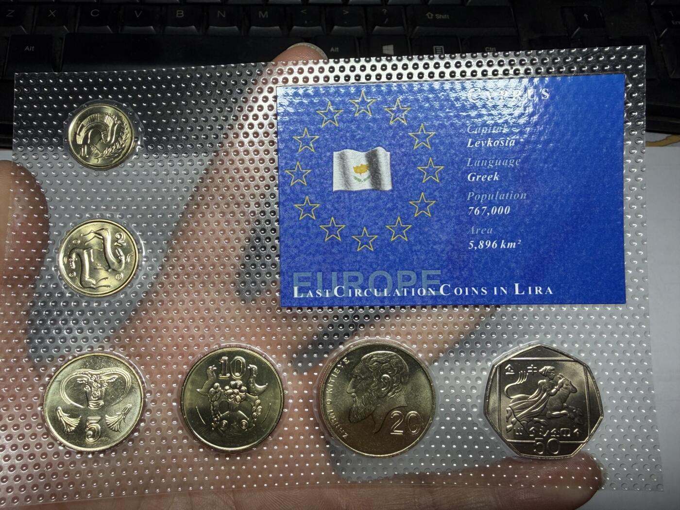 2025年集古藏今外币拍卖第十期-第10场—（总第290拍-纸币专场），本期拍完结算一次，发货时间2-3天，休息几天后继续新的一期拍卖。 1998年-2002年塞浦路斯纪念币一套