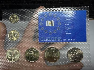 2025年集古藏今外币拍卖第十期-第10场—（总第290拍-纸币专场），本期拍完结算一次，发货时间2-3天，休息几天后继续新的一期拍卖。 - 1998年-2002年塞浦路斯纪念币一套