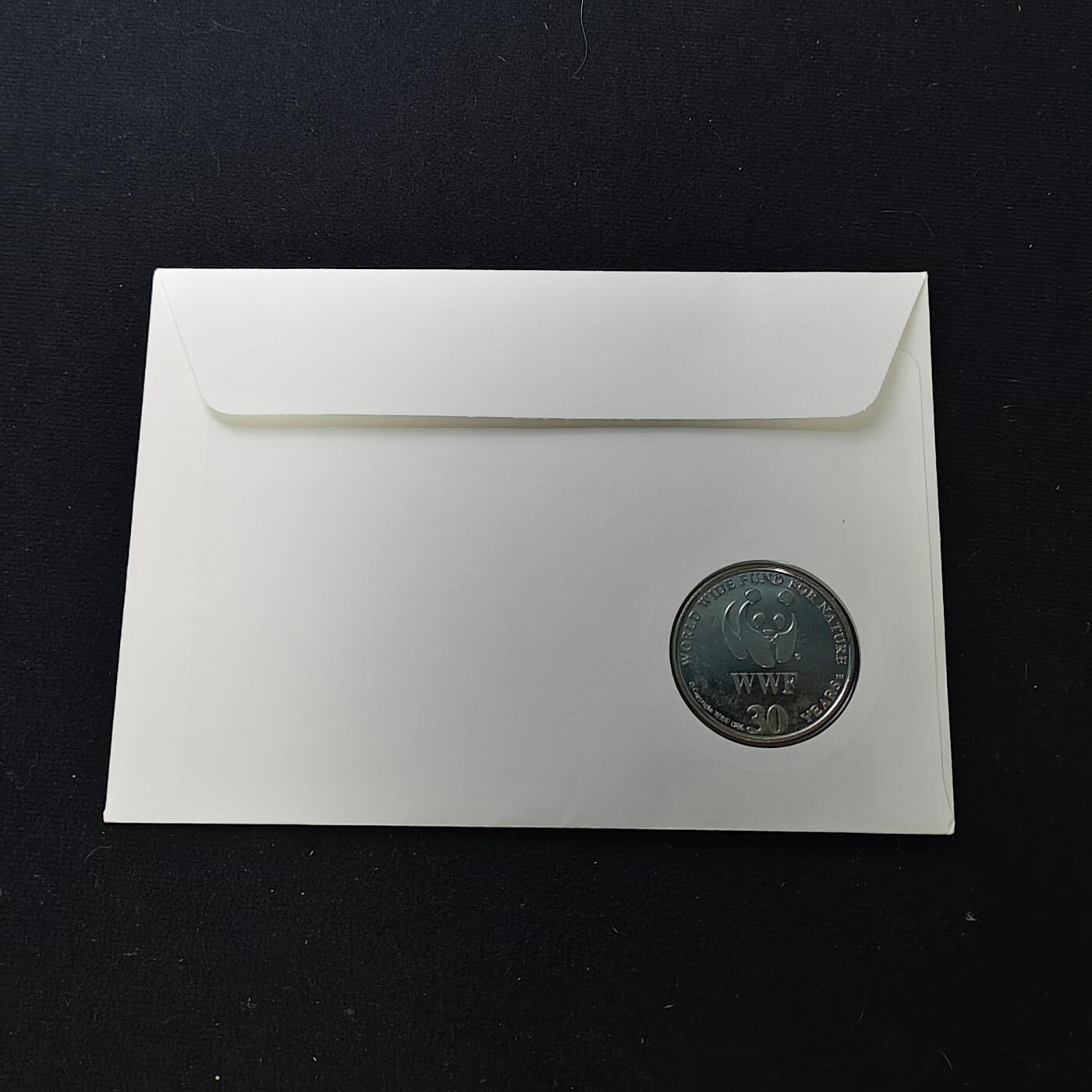 【全场包邮】纯粹捡漏拍482场（免费代拍第19场）-币封+套装+富兰克林（注意佣金） 【邮章封】WWF世界自然基金会1986年30周年‌易危安布闭壳龟纪念邮章封