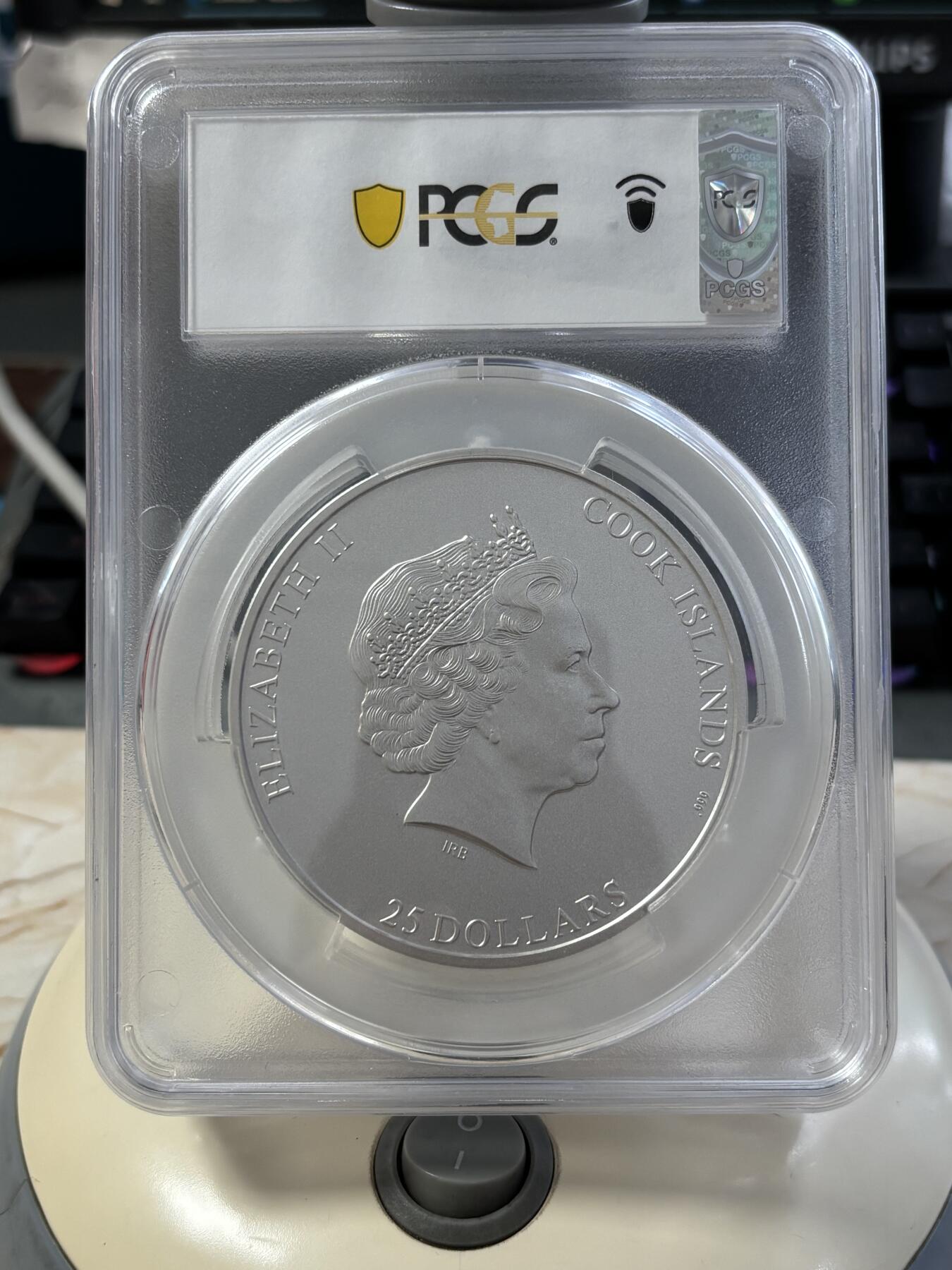 第184期拍卖 库克2020年七大峰系列查亚峰5盎司彩银币PCGS-MS70首无盒无证书，999银，发行777枚