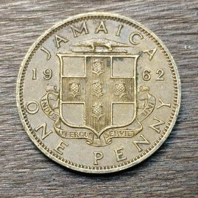 【铜匠收藏】★第134场★散币场，无佣金，30包邮。不满30元，支付5元运费。《接受代拍 代送NGC评级》 - 英属牙买加 1962年 1便士 铜币 伊丽莎白二世