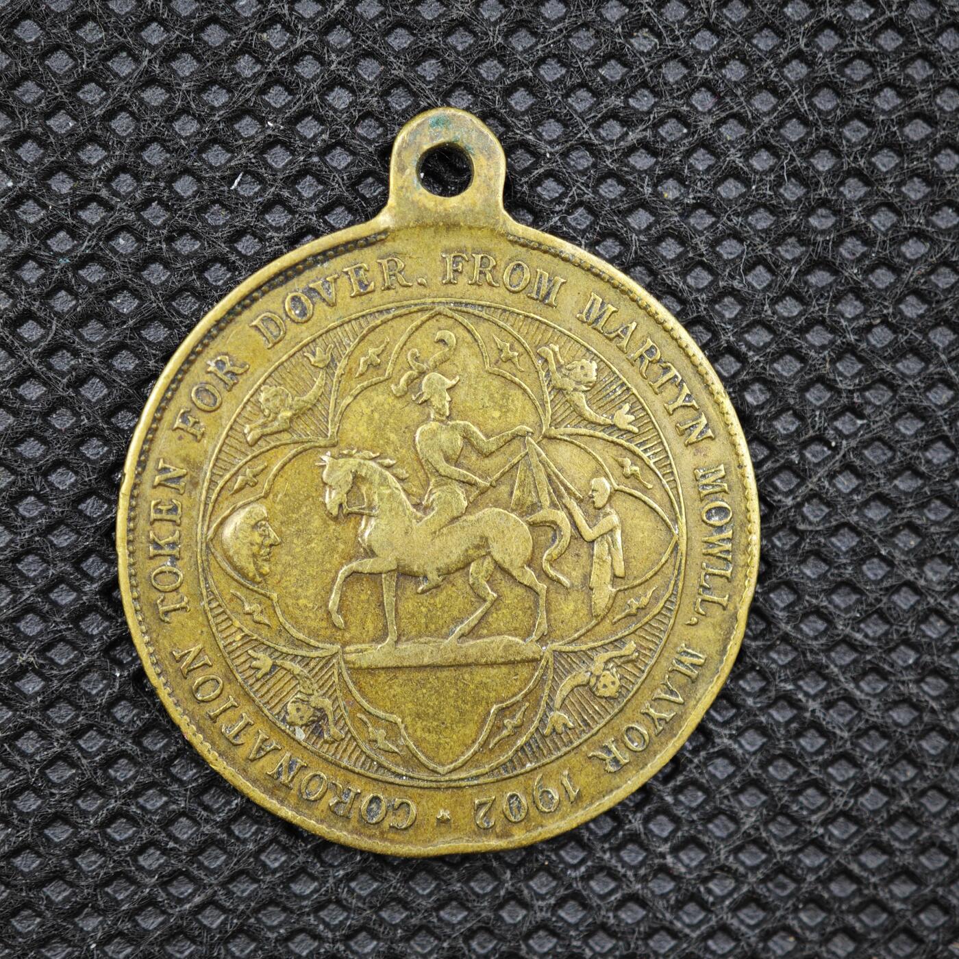 【淘币小摊】限时拍第八百一十六拍  纪念章场  满百包邮可预留两周  周一统一发货   英国1902年爱德华七世加冕纪念章直径25mm