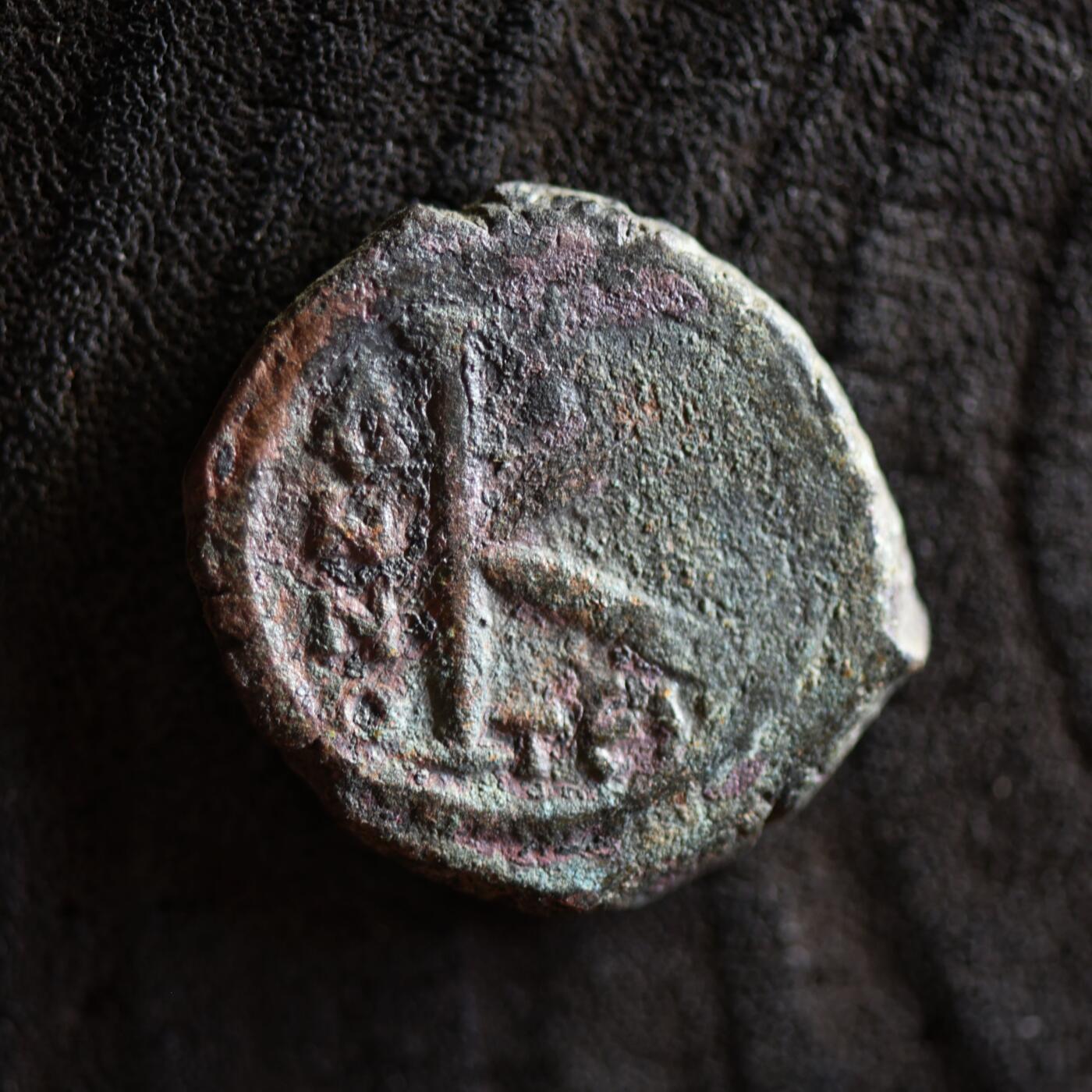 【良泉】【2025年最后一场】12月18日晚19.30点开拍！188组【直播场】西方古代钱币、丝路杂项、印章！ 公元565-578年 【拜占庭】 查士丁二世和皇后索菲亚，帖撒罗尼亚造币厂，20努米，铜币，6.01克