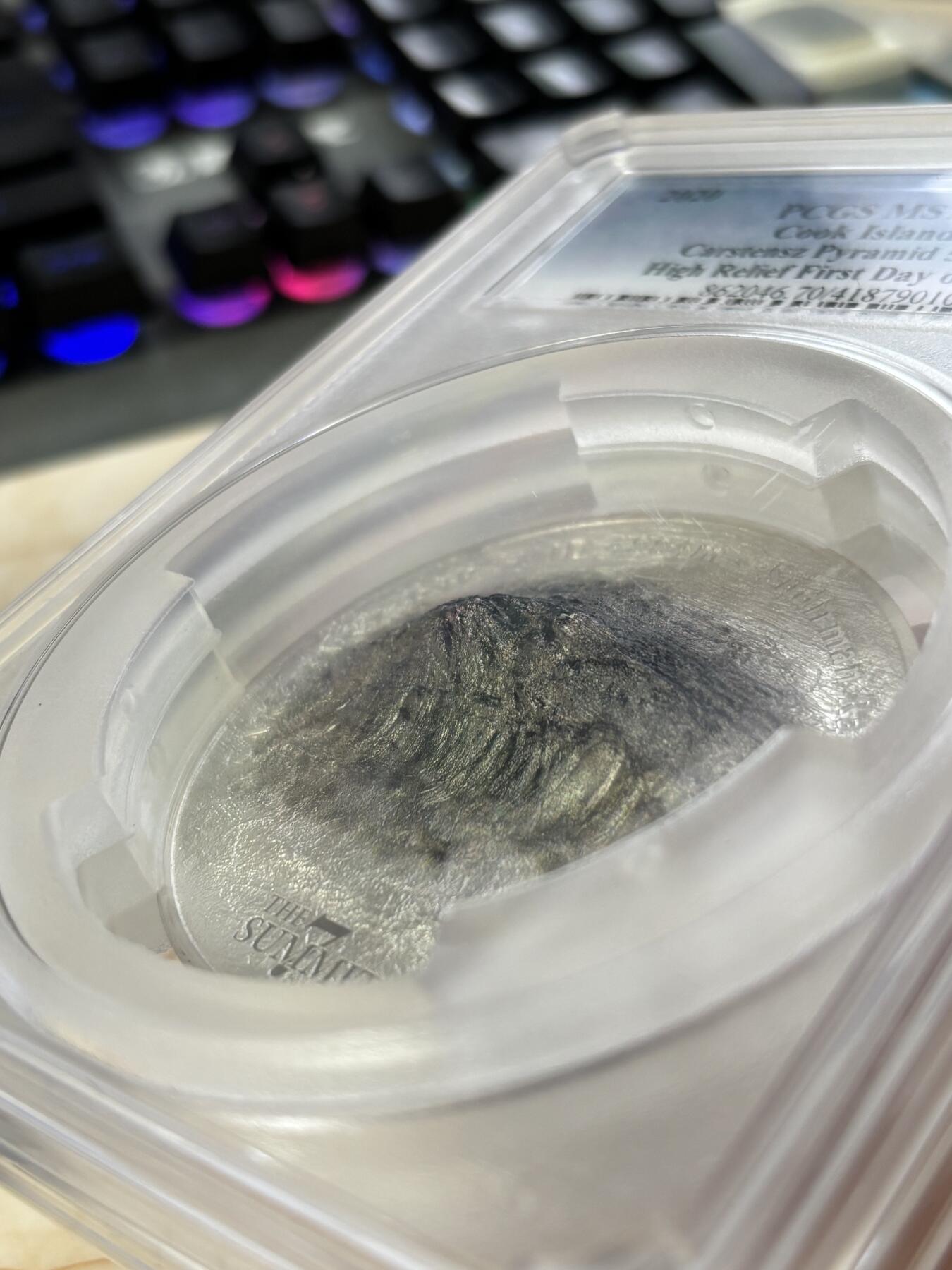 第184期拍卖 库克2020年七大峰系列查亚峰5盎司彩银币PCGS-MS70首无盒无证书，999银，发行777枚