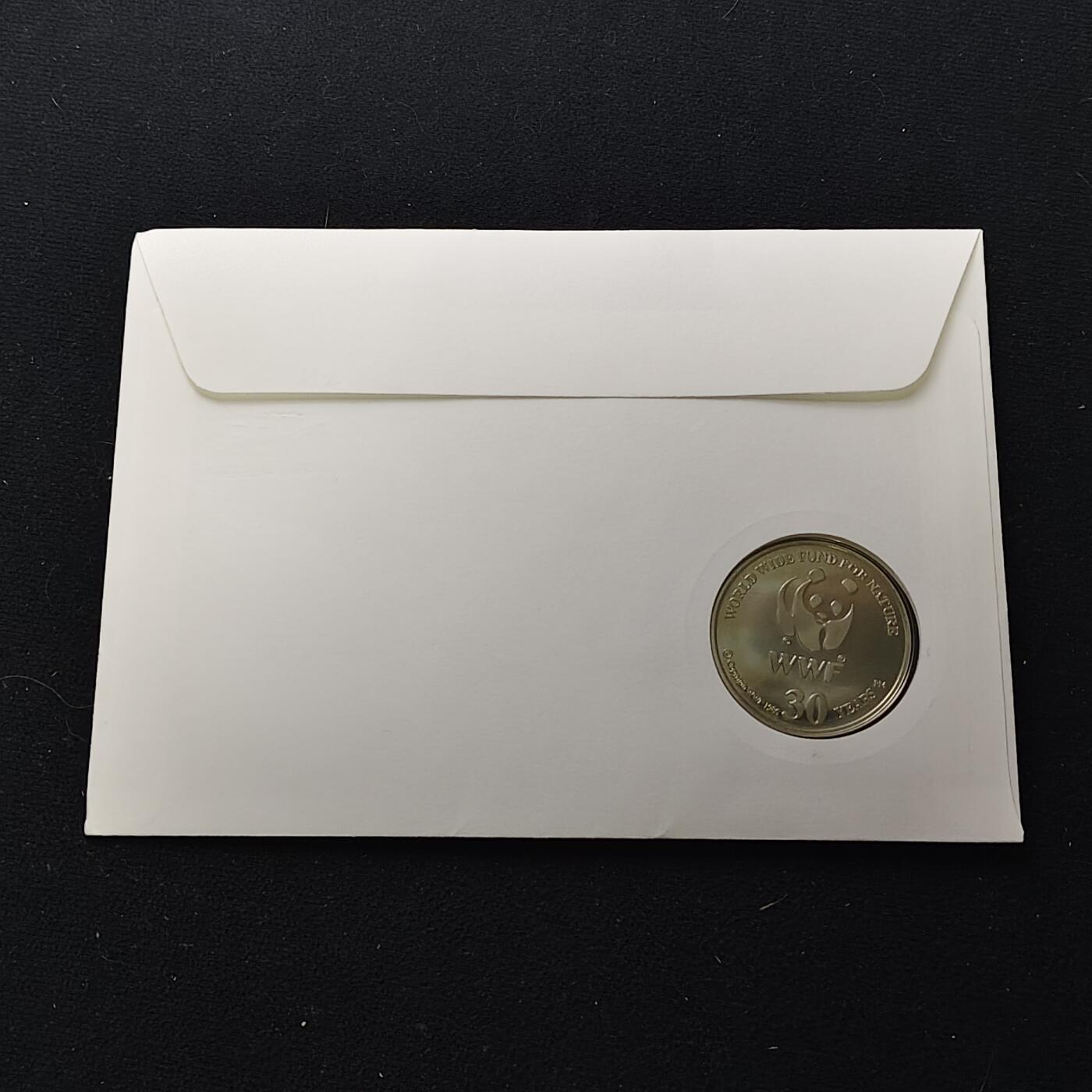 【全场包邮】纯粹捡漏拍482场（免费代拍第19场）-币封+套装+富兰克林（注意佣金） 【邮章封】WWF世界自然基金会1986年30周年‌抹香鲸纪念邮章封