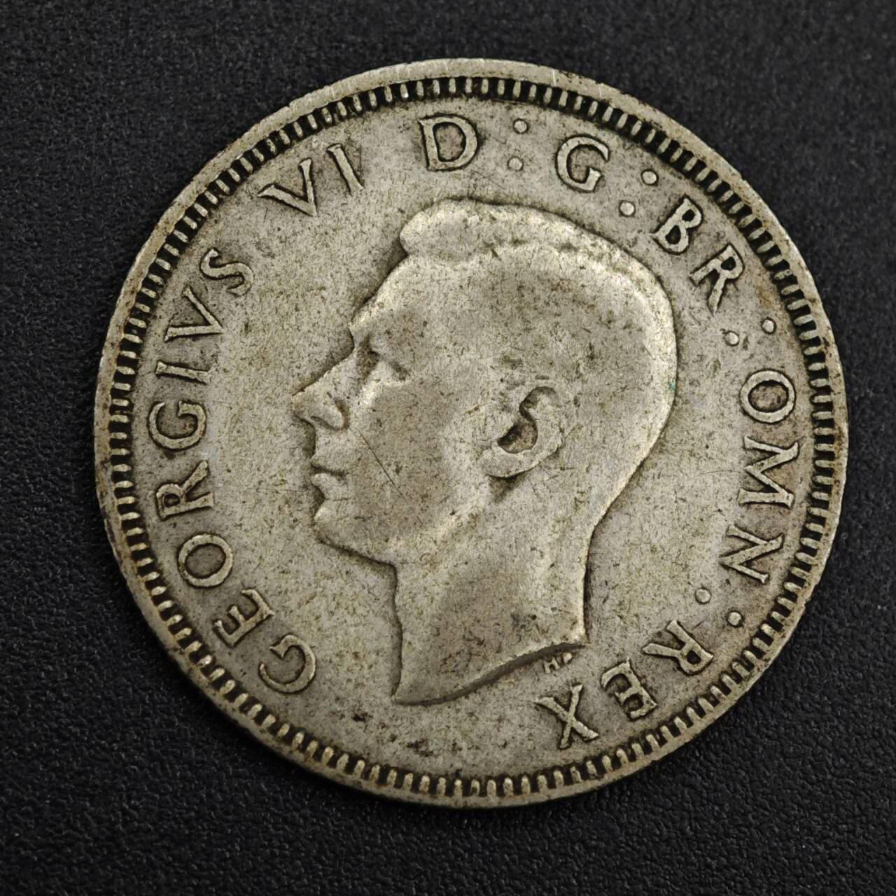 【淘币小摊】实时拍第八百一十四拍   散币场   满百包邮可预留二周 每周一统一发货   英国1940年乔治六世一先令银币