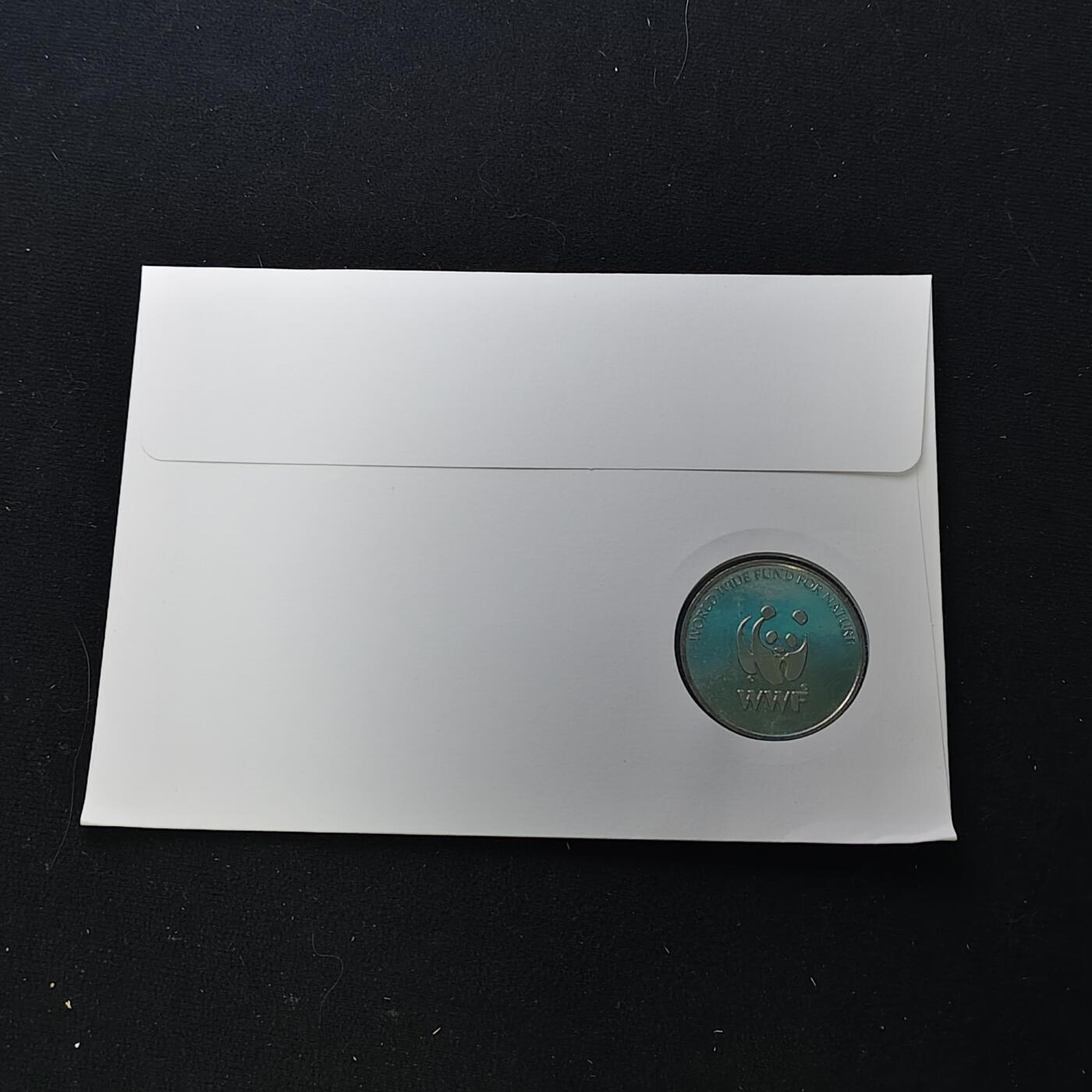 【全场包邮】纯粹捡漏拍482场（免费代拍第19场）-币封+套装+富兰克林（注意佣金） 【邮章封】WWF世界自然基金会1986年30周年纪念易危刺海马邮章封