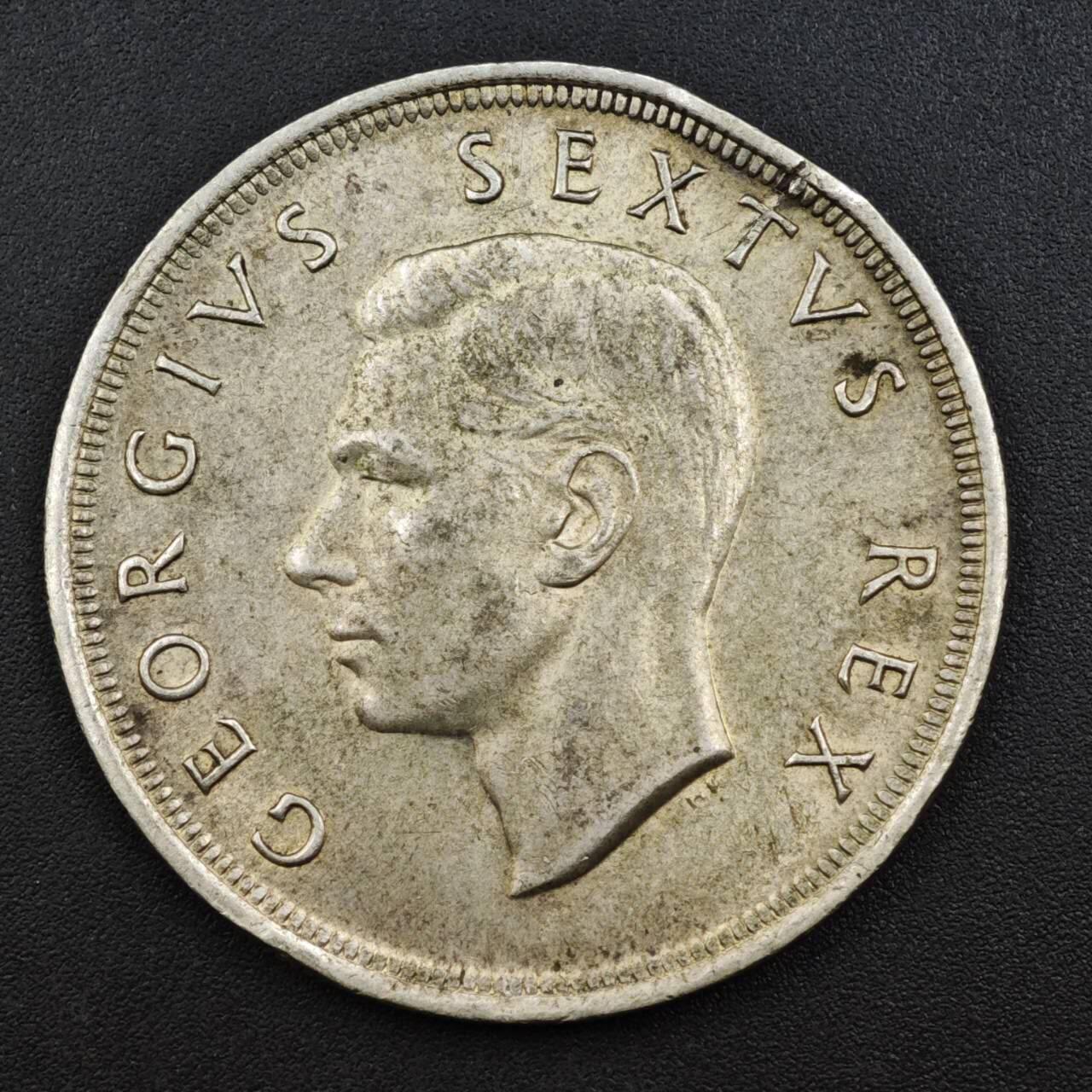 【淘币小摊】实时拍第八百一十五拍   银币套币场   满百包邮可预留二周 每周一统一发货   南非1952年开普敦300周年5先令银币银价180