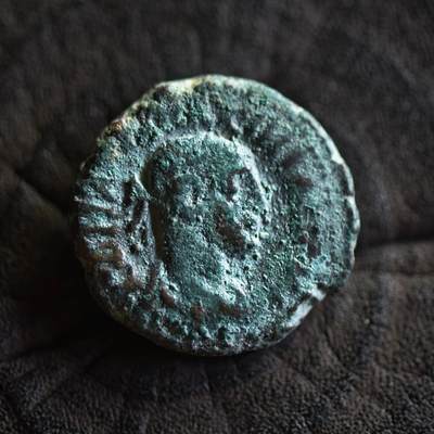 【良泉】【2025年最后一场】12月18日晚19.30点开拍！188组【直播场】西方古代钱币、丝路杂项、印章！ - 【藏家出品A】7.45克，公元 286-287年【古罗马】【埃及行省】【马克西米安】亚历山大港造币厂打制，和平女神，四德拉克马