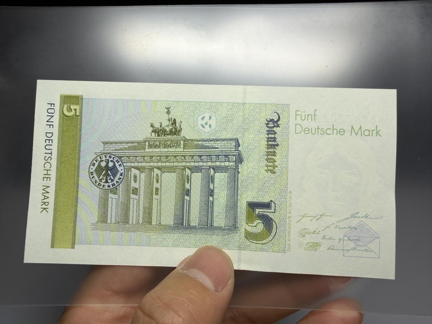 2025年集古藏今外币拍卖第十期-第10场—（总第290拍-纸币专场），本期拍完结算一次，发货时间2-3天，休息几天后继续新的一期拍卖。 全新1991年德国5马克