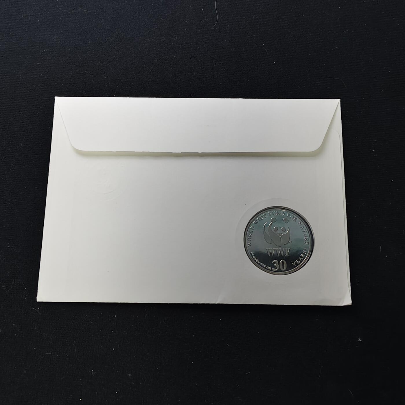 【全场包邮】纯粹捡漏拍482场（免费代拍第19场）-币封+套装+富兰克林（注意佣金） 【邮章封】WWF世界自然基金会1986年30周年倭河马纪念邮章封