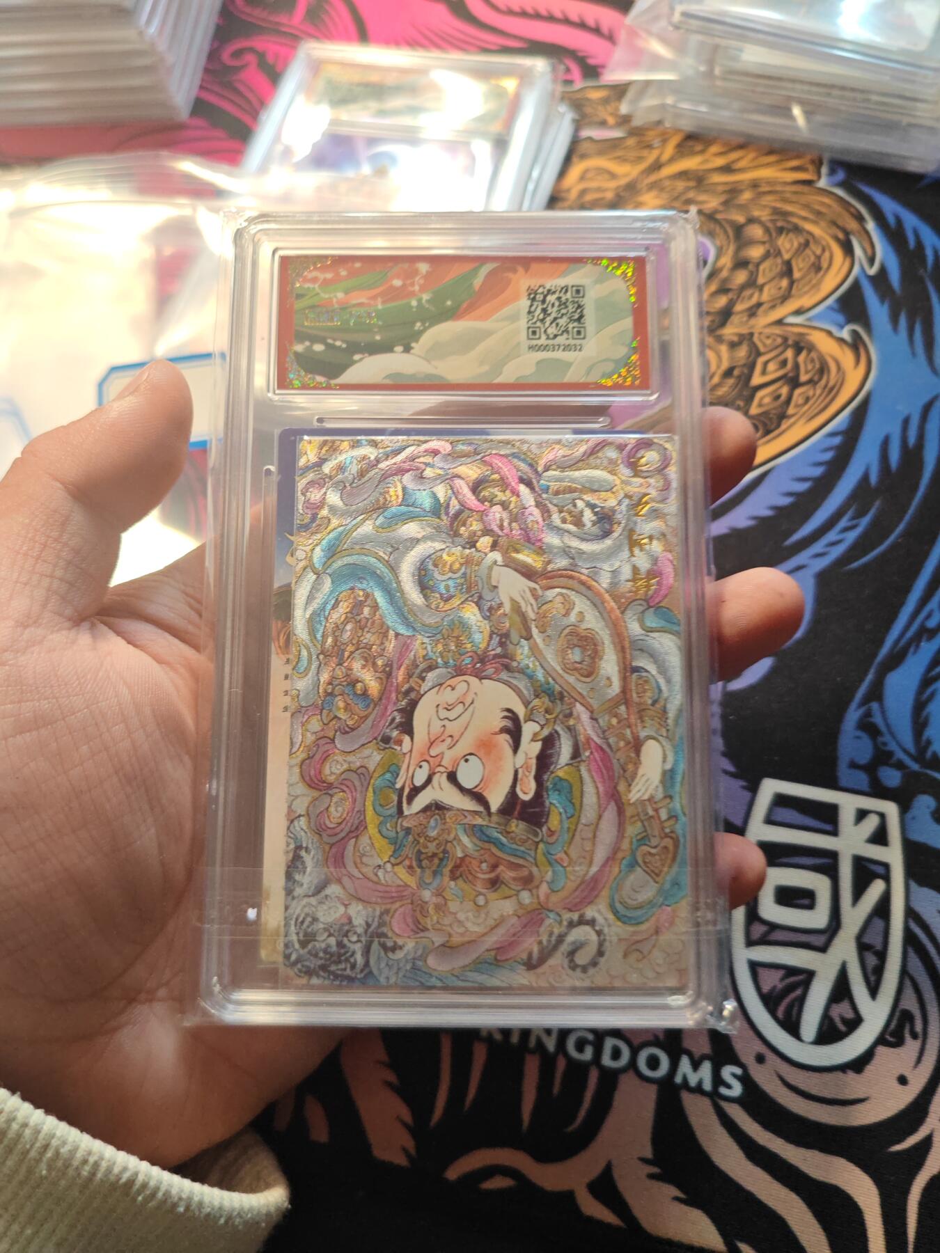 卡牌实验室开始第五次实验 【杆子】【 折光粗闪】黄盖 GEM MT+（有赠品）