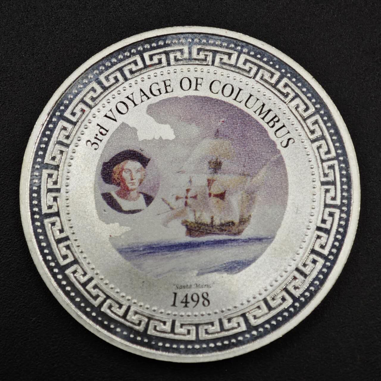 【淘币小摊】实时拍第八百一十五拍   银币套币场   满百包邮可预留二周 每周一统一发货   1998年哥伦布航海500周年站洋银币 重28.6克银价332