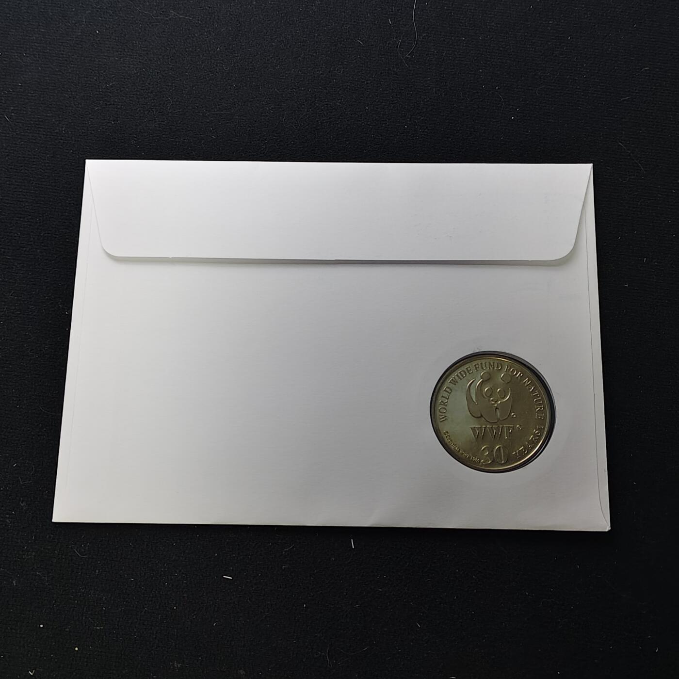 【全场包邮】纯粹捡漏拍482场（免费代拍第19场）-币封+套装+富兰克林（注意佣金） 【邮章封】WWF世界自然基金会1986年30周年‌杂色果鸠纪念邮章封