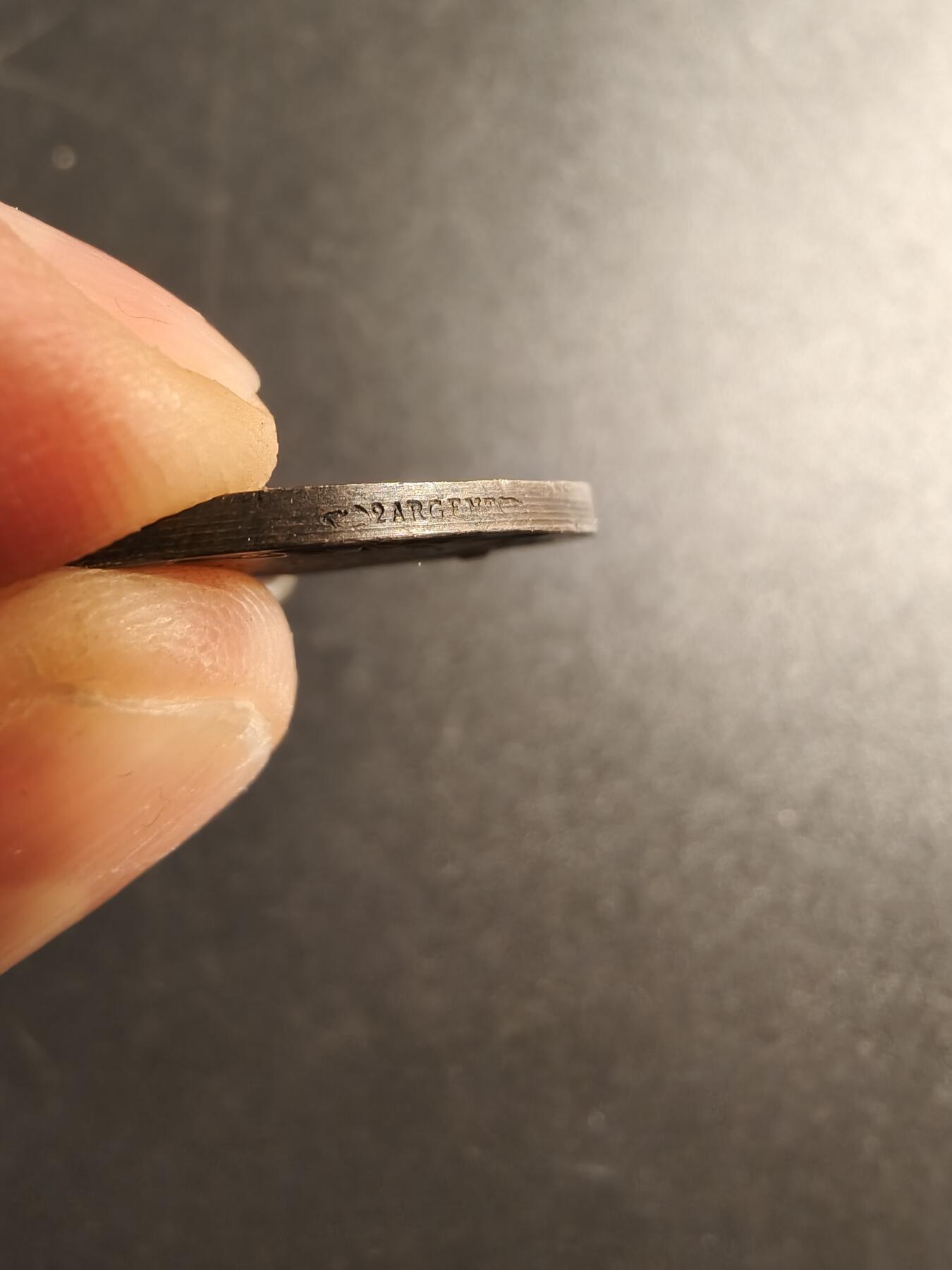 老王徽章第167期 法国银级内务部服役奖章    银质    无绶带    12.8g     实发