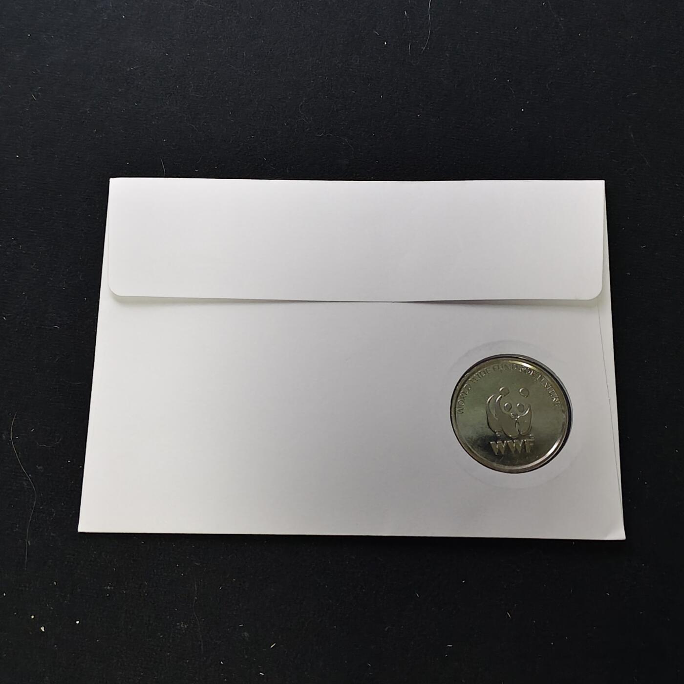 【全场包邮】纯粹捡漏拍482场（免费代拍第19场）-币封+套装+富兰克林（注意佣金） 【邮章封】WWF世界自然基金会易危尖吻鲀邮章封