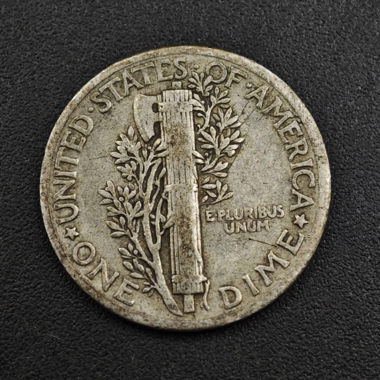 【淘币小摊】实时拍第八百一十五拍   银币套币场   满百包邮可预留二周 每周一统一发货   美国1938年小飞人10分银币