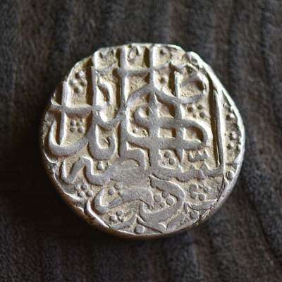 【良泉】【2025年最后一场】12月18日晚19.30点开拍！188组【直播场】西方古代钱币、丝路杂项、印章！ - 【未流通品】19世纪【阿富汗】1卢比银币，9.41克