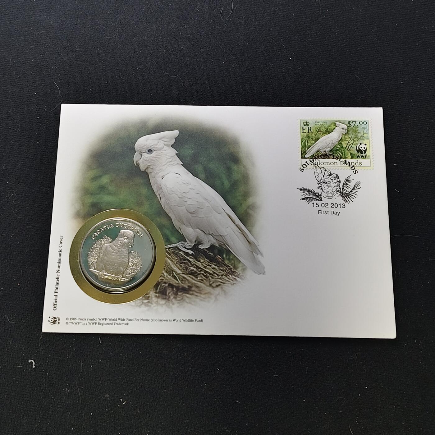 【全场包邮】纯粹捡漏拍482场（免费代拍第19场）-币封+套装+富兰克林（注意佣金） 【邮章封】WWF世界自然基金会1986年30周年‌杜氏凤头鹦鹉纪念邮章封