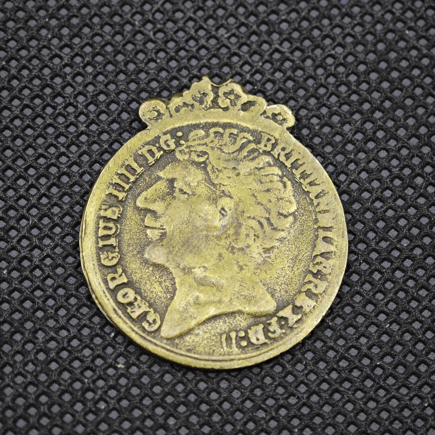 【淘币小摊】限时拍第八百一十六拍  纪念章场  满百包邮可预留两周  周一统一发货   英国乔治四世纪念章直径28mm