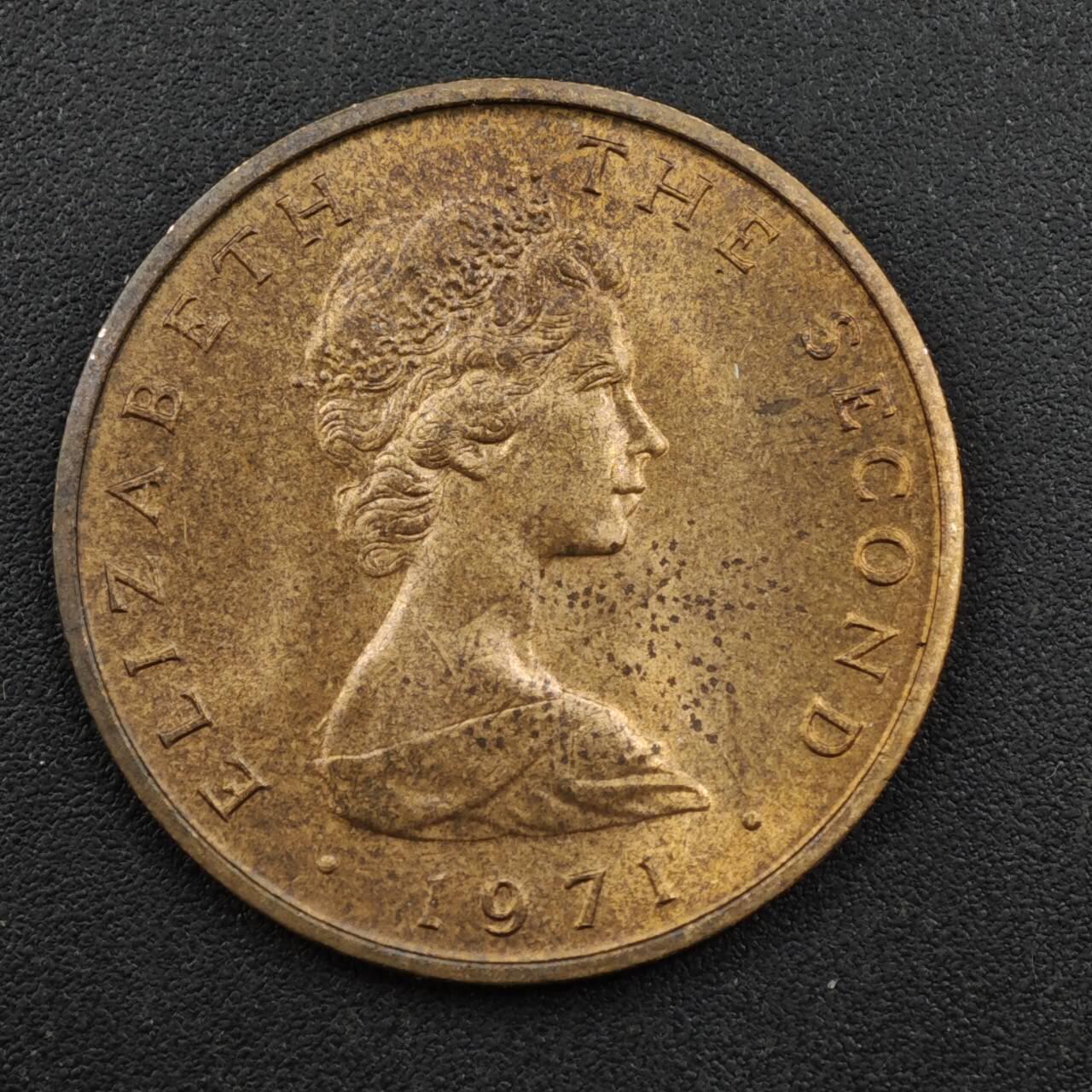 【淘币小摊】实时拍第八百一十四拍   散币场   满百包邮可预留二周 每周一统一发货   马恩岛1971年2便士铜币