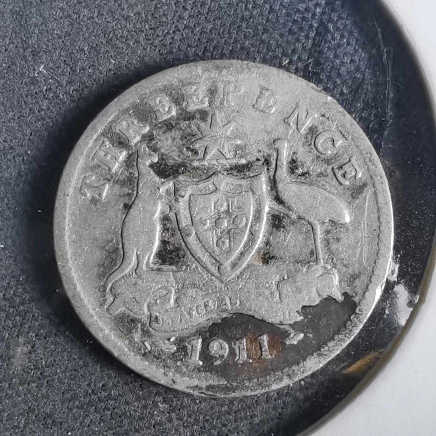 沼泽如烟--第919场 澳大利亚1911年三便士银币